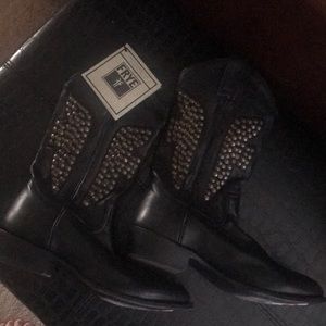 Frye Black Boots Size 10